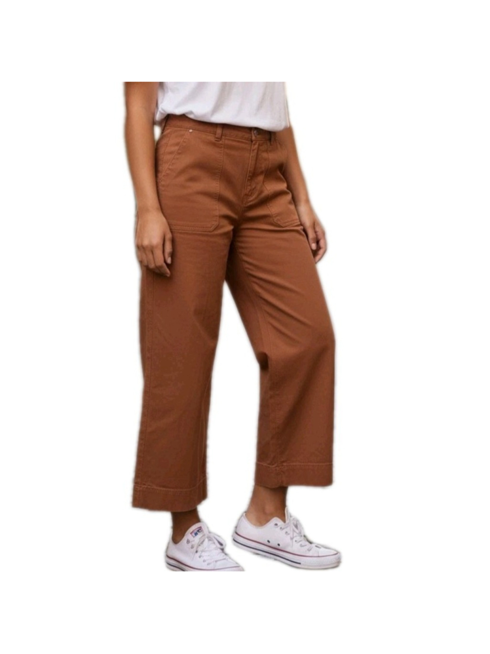 Duluth Flex Fire Hose Wide-Leg Crop Pants Size 14 Waist 34 Inseam 23 Women's